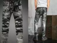 2016 balmain paris biker jeans pas cher argent